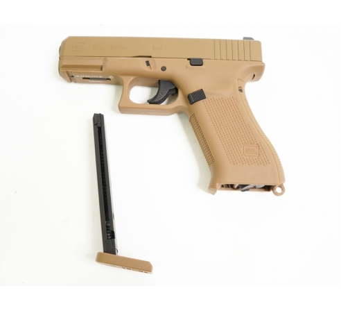 Пневматический пистолет Umarex Glock-19X blowback (метал, Coyote-песок,  blowback, pellet) 4,5 мм