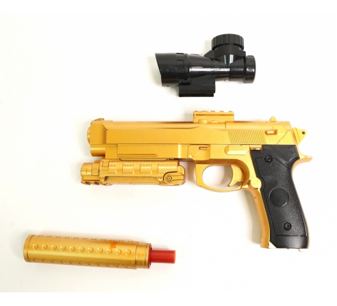 Пистолет бластер AngryBall M92 Gold
