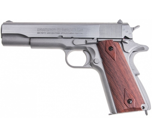 Пневматический пистолет Swiss Arms SA1911 Seventies Stainless Pistol   (аналог кольта 1911)