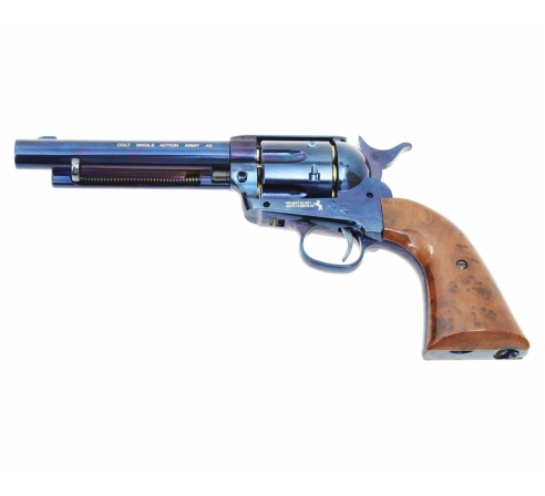 Пневматический револьвер Colt SAA 45 PELLET blued, кал. 4,5мм