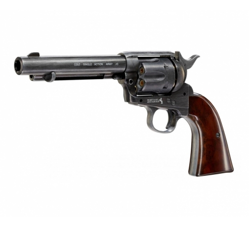 Пневматический револьвер Umarex Colt SAA 45 Pellet Antique (пулевой)