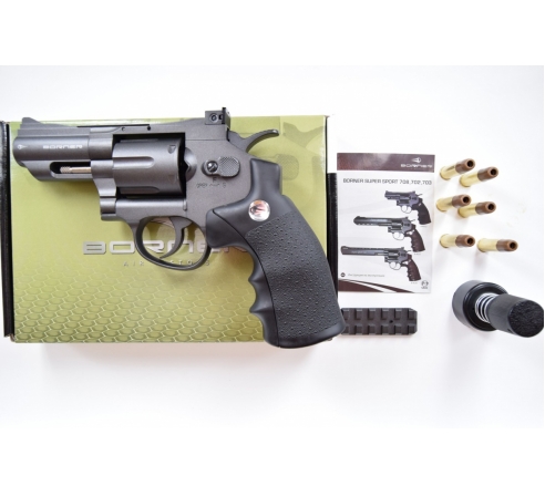 Пневматический револьвер Borner Super Sport 708 (аналог Смита-Вессона 2,5 дюйма)