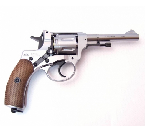 Пневматический револьвер Gletcher NGT F Silver (аналог нагана)