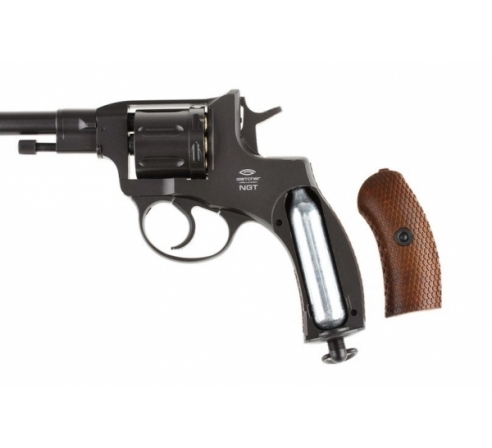 Пневматический револьвер Gletcher NGT RF Black (аналог нагана)