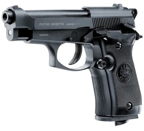 Пневматический пистолет Beretta M84 FS сплав, черный, (Blowback)