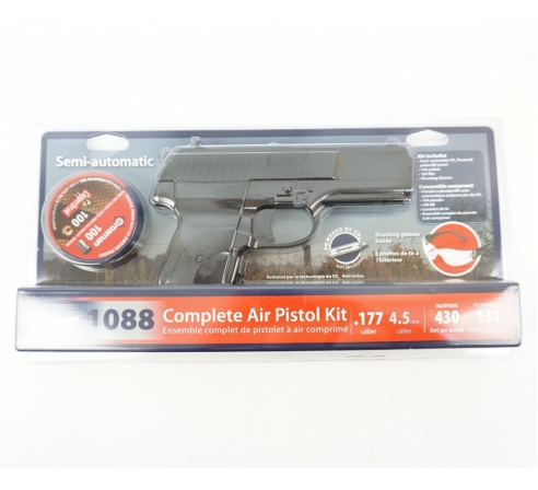 Пневматический пистолет Crosman 1088 BG Kit (пули+очки)