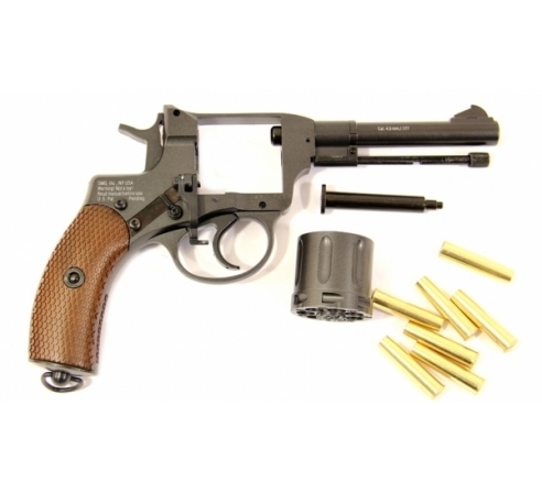 Пневматический револьвер Gletcher NGT RF Silver (аналог нагана)