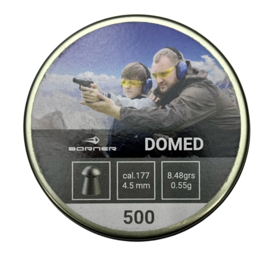 Пули пневматические Borner "Domed", 4,5 (500 шт.) 0,55гр.