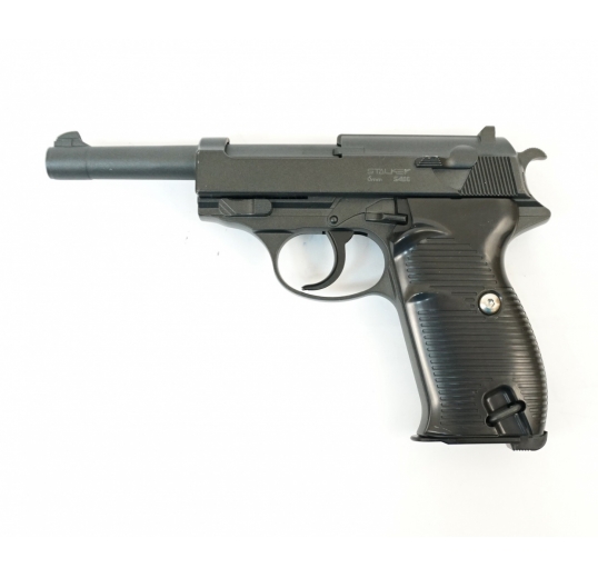 Пневматический пистолет спринговый Stalker SA38 (аналог Walther P38)